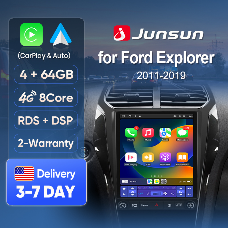 Japanese Work Lifestyle - Junsun Wireless CarPlay Screen for Ford