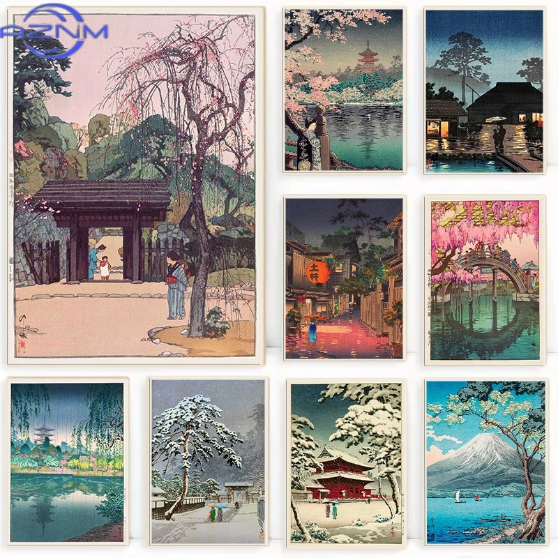 AZNM Retro Ukiyo-e Traditional - Japanese Lifestyle And Traditions ulasan dan harga