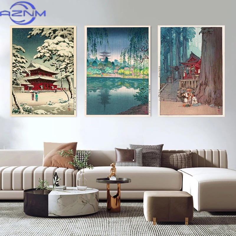 AZNM Retro Ukiyo-e Traditional - Japanese Lifestyle And Traditions ulasan dan harga