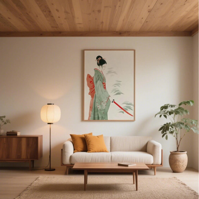 Mount Fuji & Crane Japanese Wa - Japanese Lifestyle And Traditions ulasan dan harga